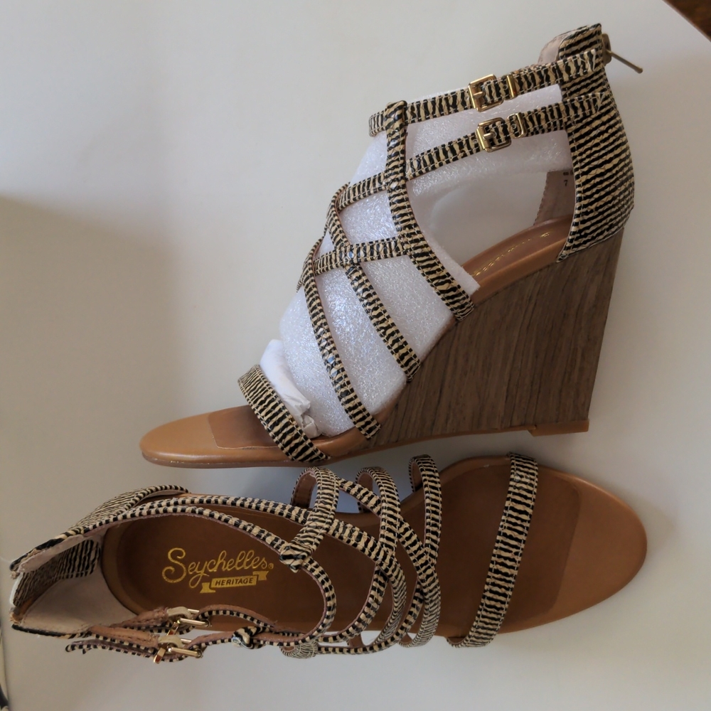 Seychelles Illustrious Natural Stripe Sandal